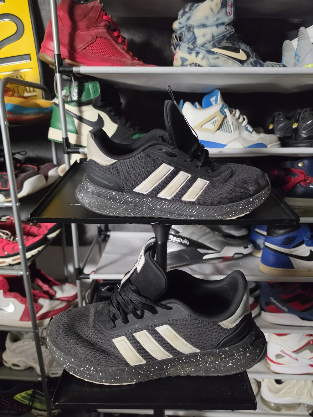 🔥 adidas X PLR Path Men Size 11 Black Athletic Shoes with White Stripes